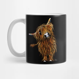 Highland Cow Print, Animal Print ' CoooWeee ' Mug